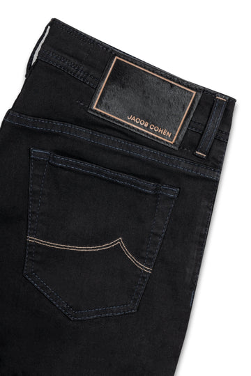 JACOB COHEN Black Bard Jeans Taupe Stitching