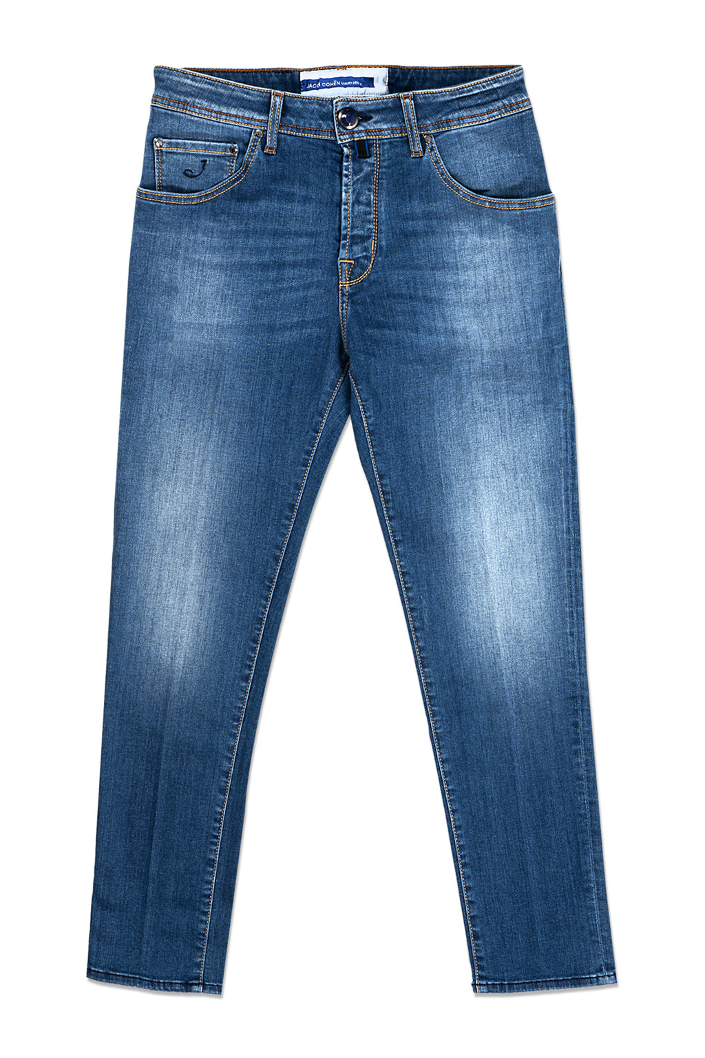 JACOB COHEN | Scott Jeans With Navy Badge | Light Denim