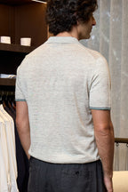 ALTEA | 3 Button Polo | Beige Marle