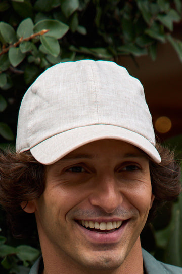 FEDELI Sand Linen Cap
