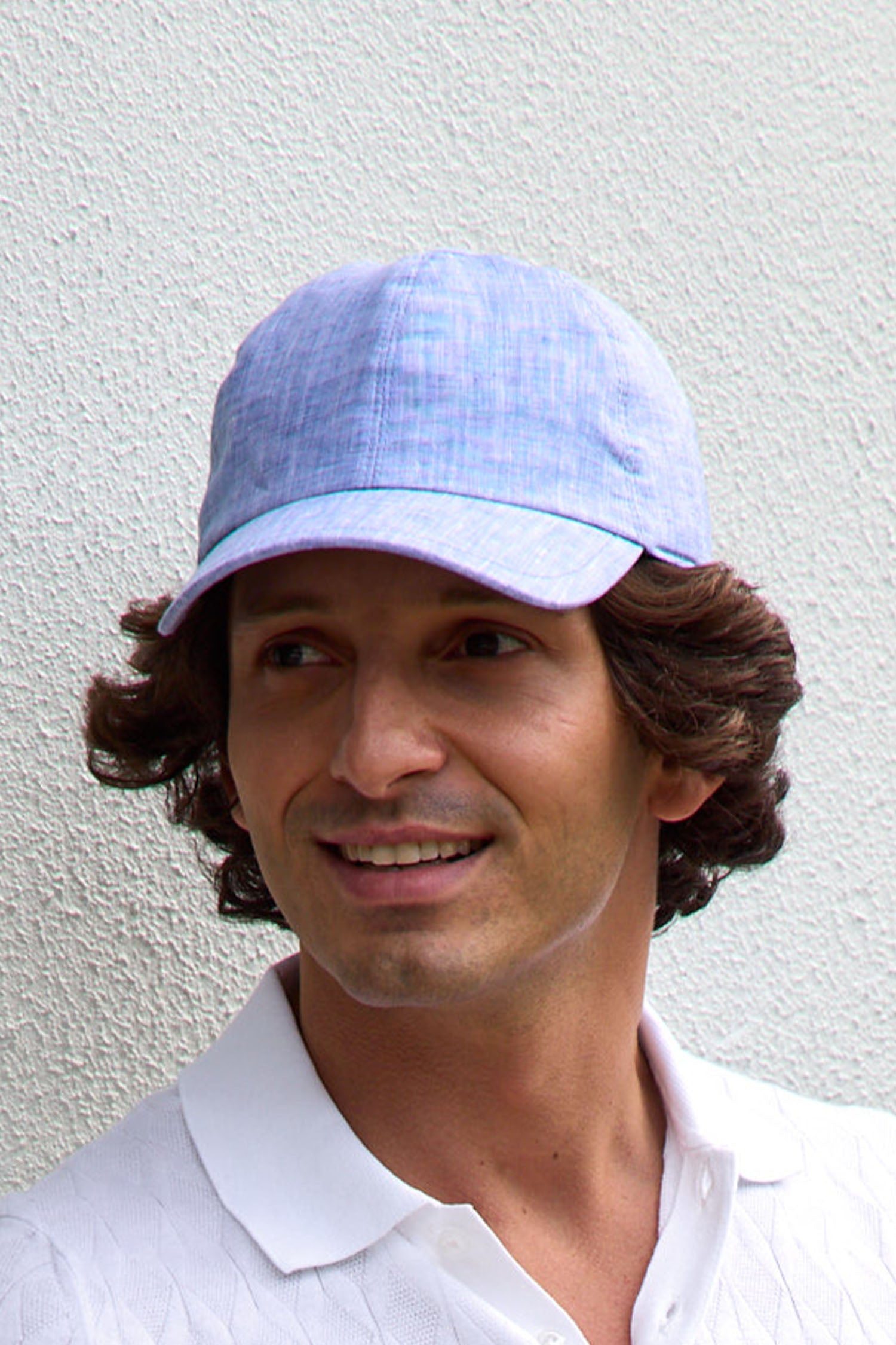 FEDELI | Linen Cap | Light Blue