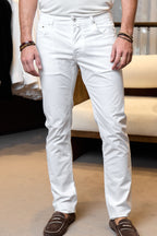 JACOB COHEN | Bard Cotton Trousers | White