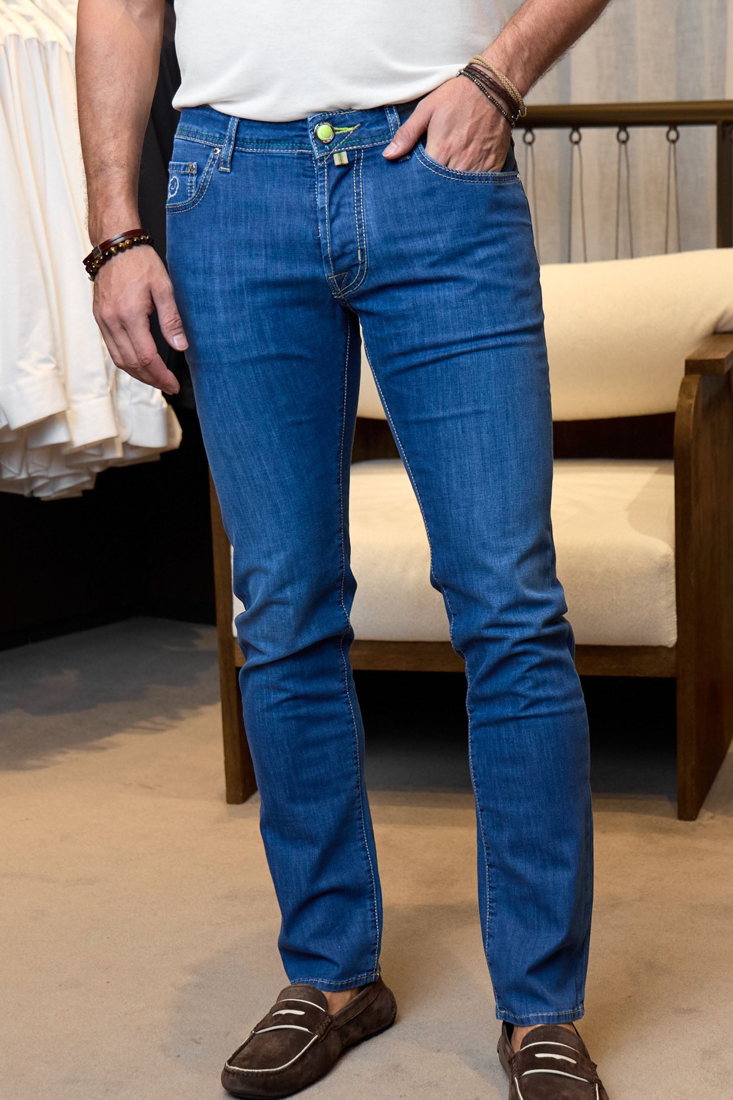 JACOB COHEN | Tennis Racquet Patch Jeans | Denim