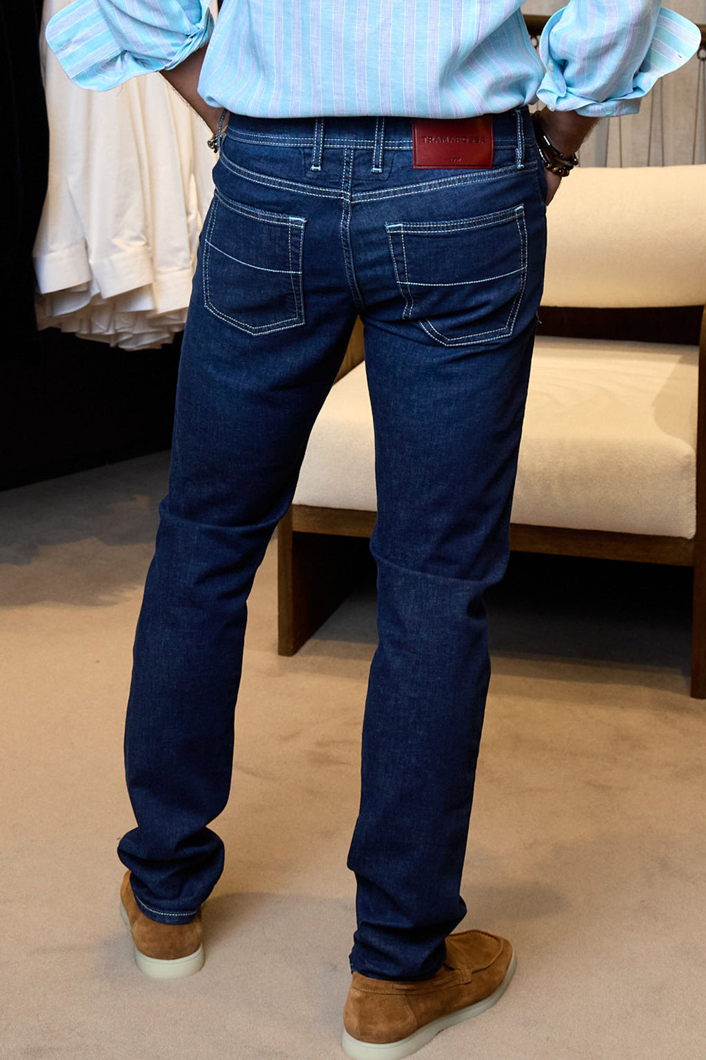 TRAMAROSSA | Michaelangelo Jeans With Contrast Stitch | Denim
