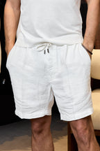 ALTEA | Linen Shorts | White