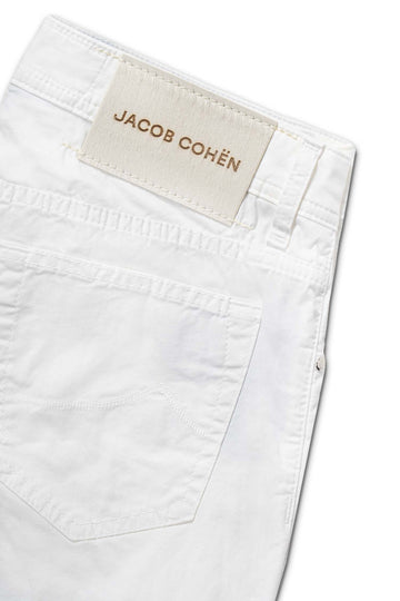Jacob Cohen White Bard Cotton Jeans