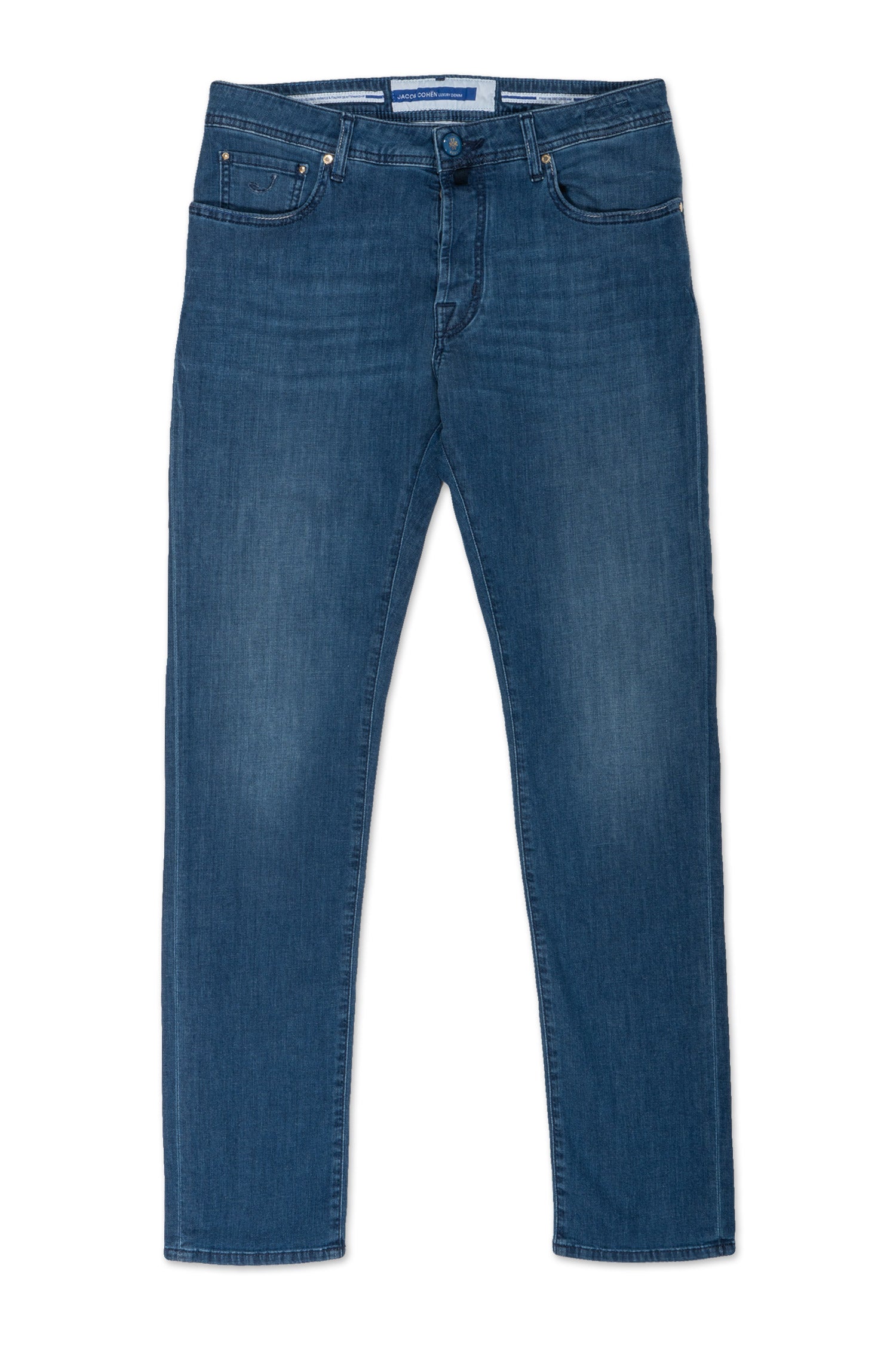 JACOB COHEN | Bard Jeans Embroidered Label | Light Denim