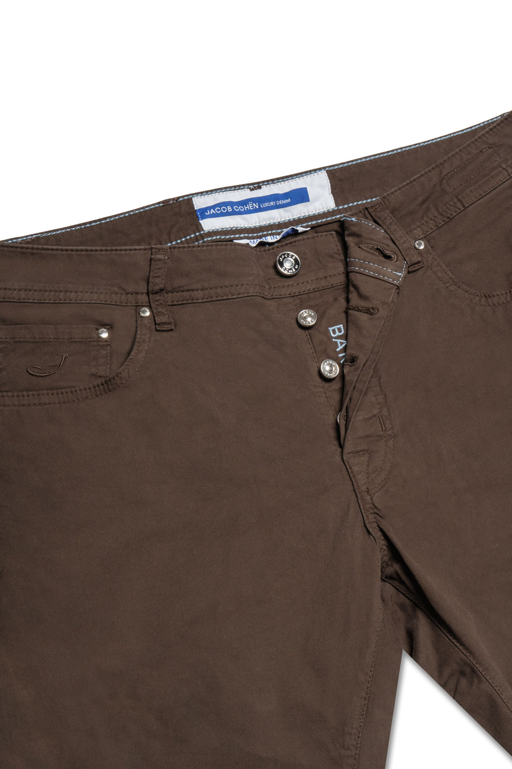 JACOB COHEN | Bard Cotton Trousers | Chocolate