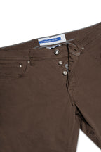 JACOB COHEN | Bard Cotton Trousers | Chocolate