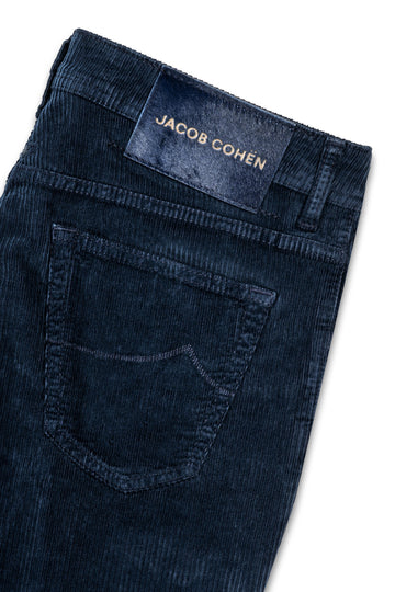 JACOB COHEN Navy Corduroy Scott Jeans