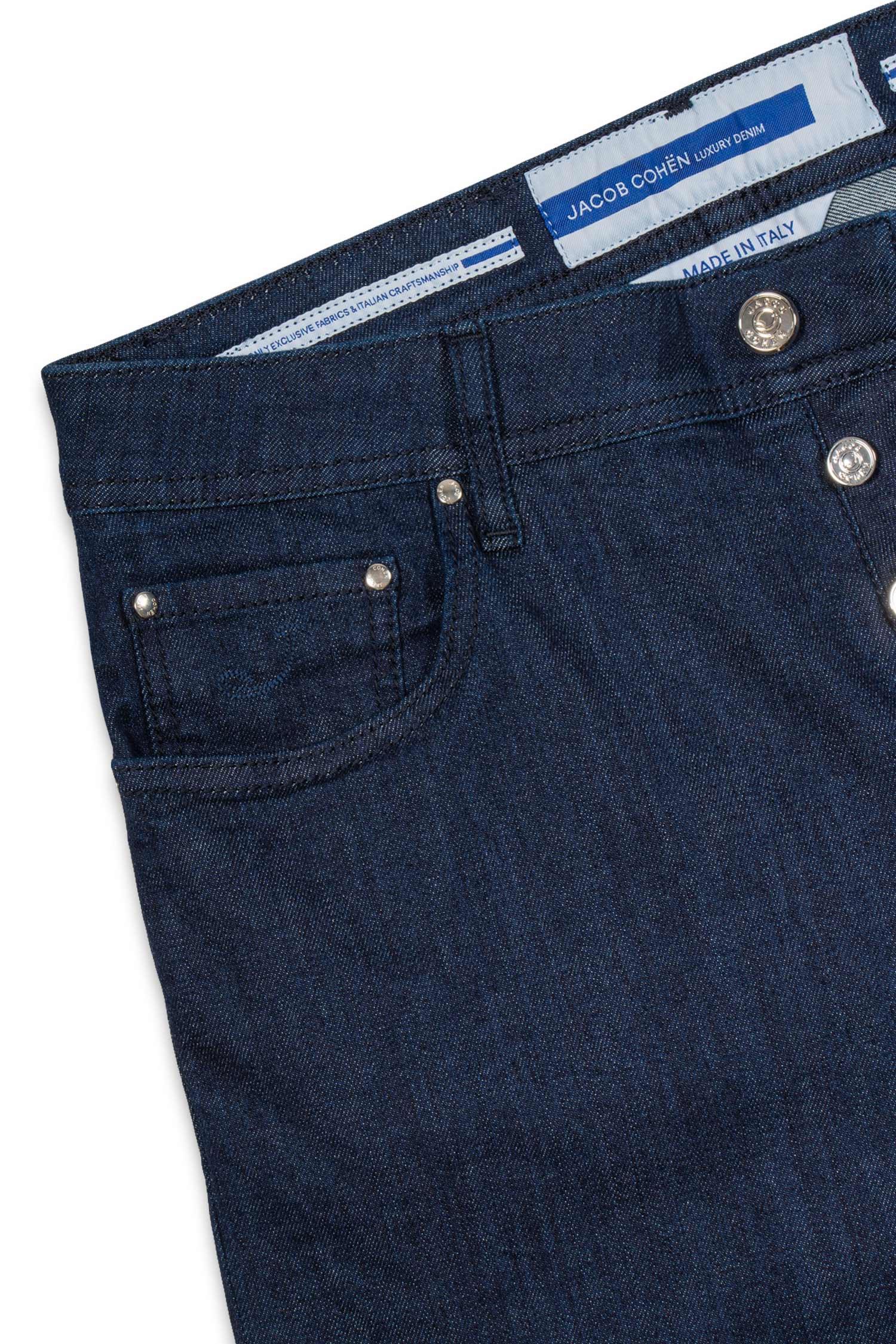 JACOB COHEN | Bard Jeans With Navy Label | Dark Denim