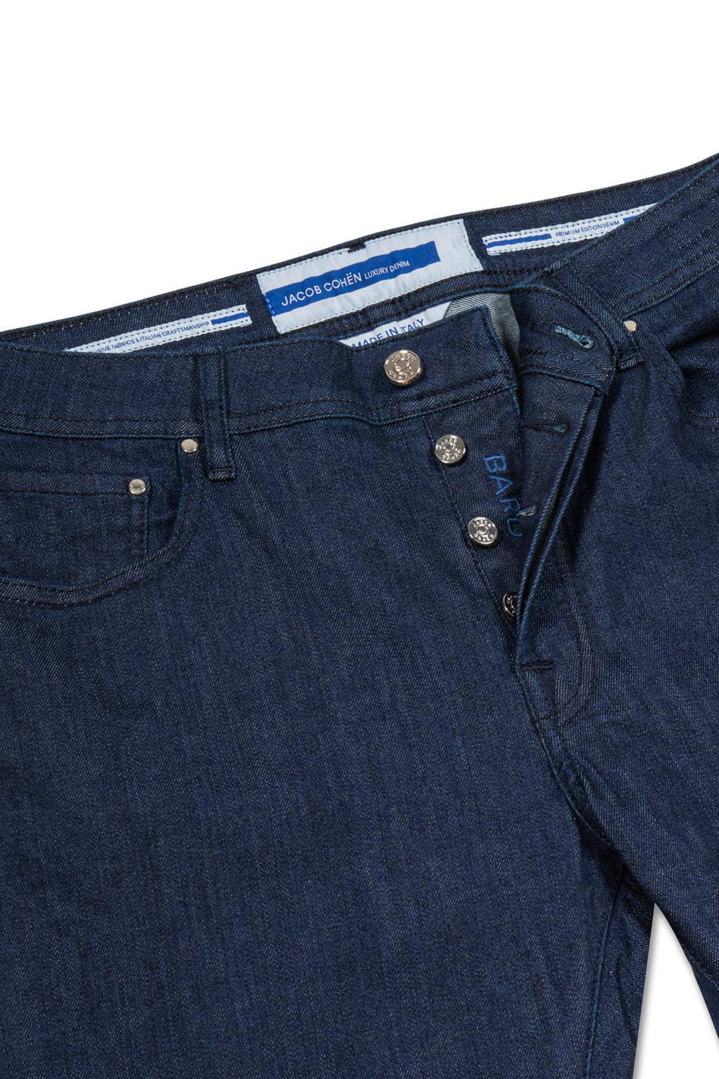 JACOB COHEN | Bard Jeans With Navy Label | Dark Denim