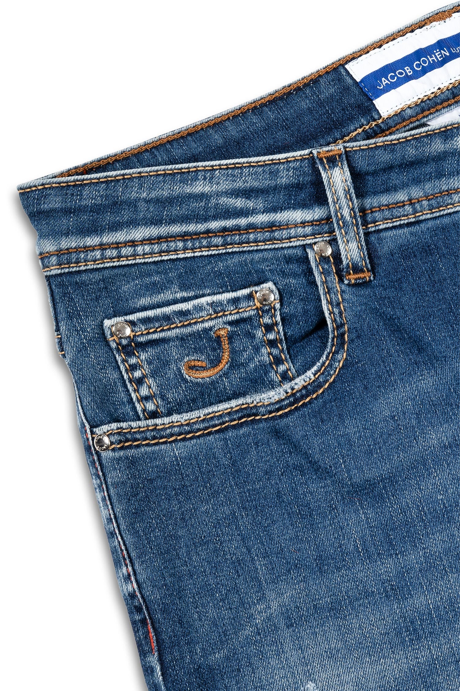 JACOB COHEN | Bard Jeans With Orange Label | Denim
