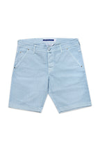 JACOB COHEN | Lou Herringbone Shorts | Sky Blue