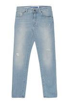 JACOB COHEN | Scott Jeans Hexagon Badge | Pale Denim
