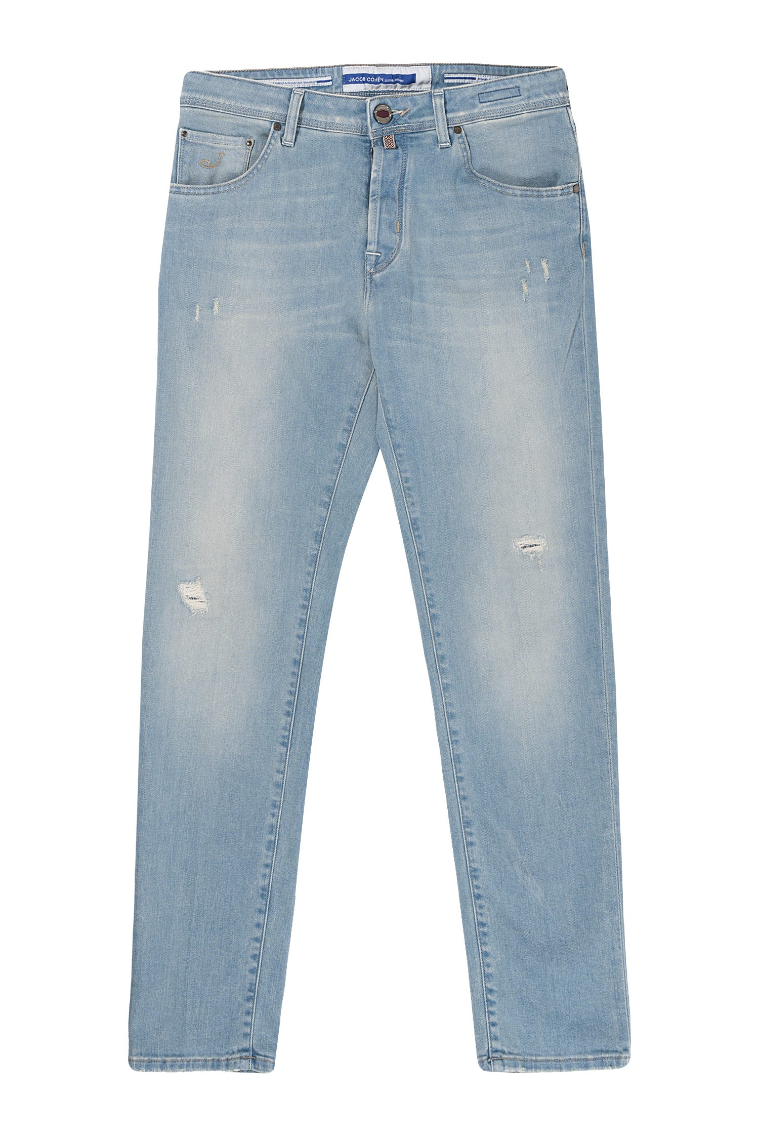 JACOB COHEN | Scott Jeans Hexagon Badge | Pale Denim