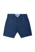 JACOB COHEN | Lou Herringbone Shorts | Royal Blue