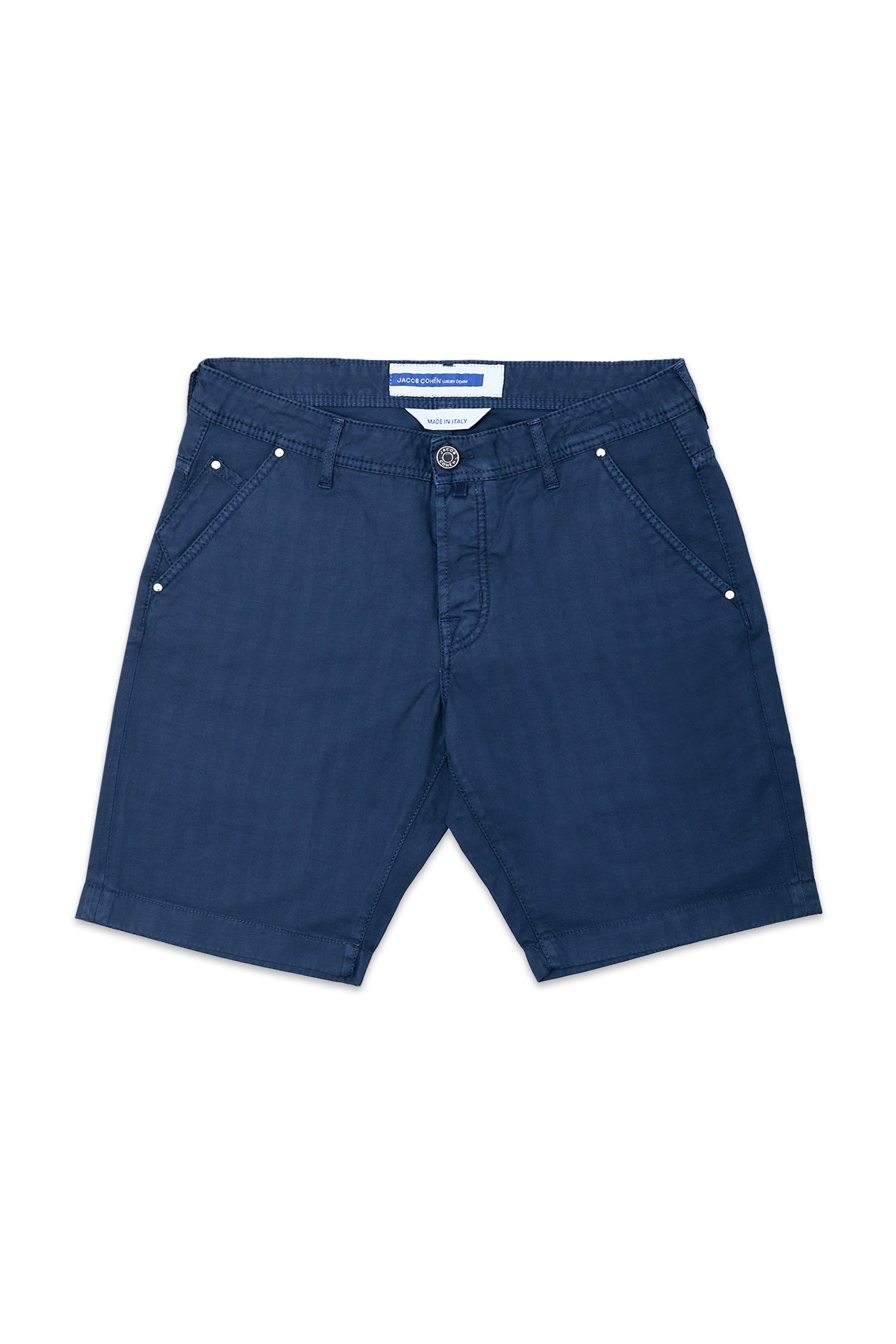 JACOB COHEN | Lou Herringbone Shorts | Royal Blue