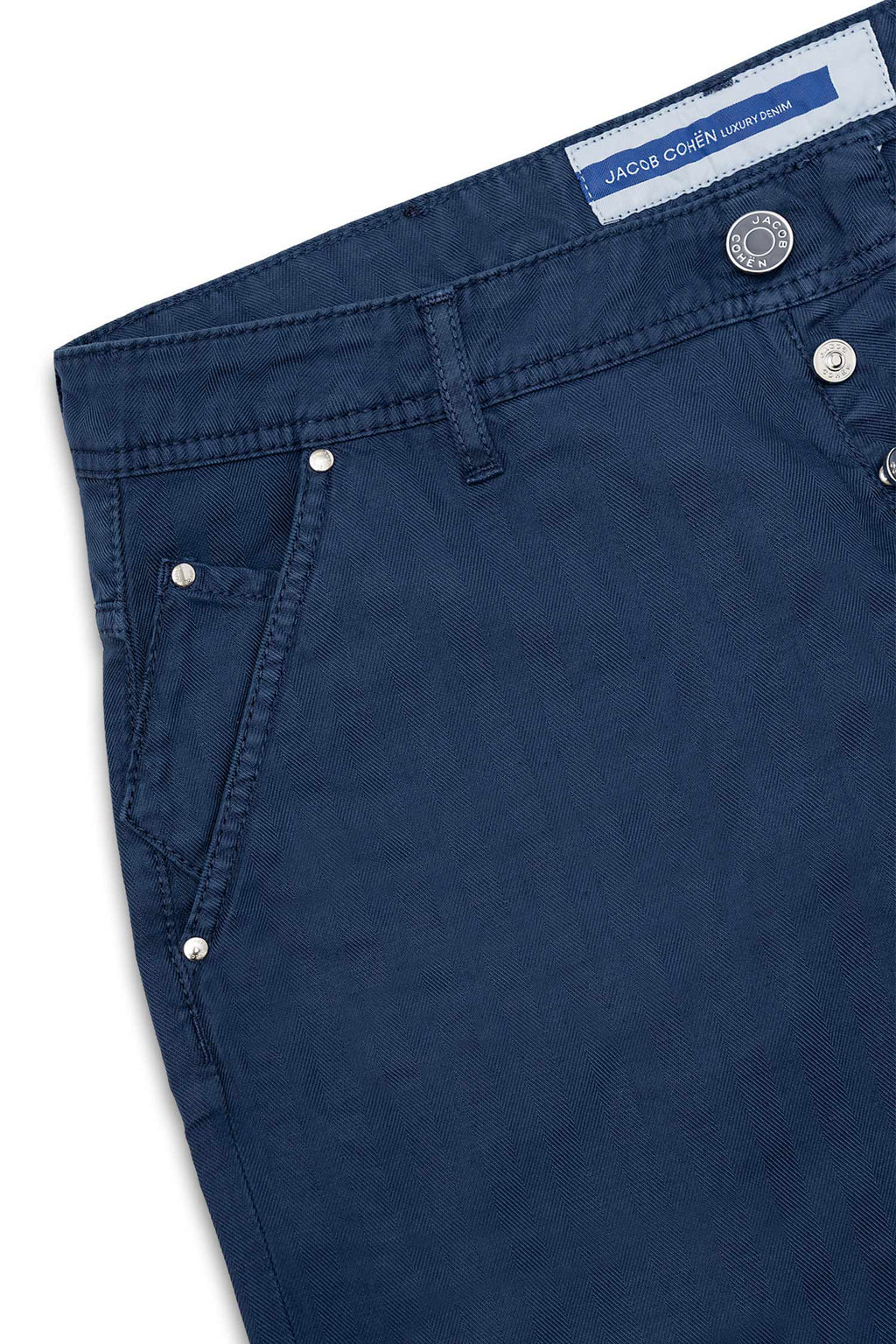 JACOB COHEN | Lou Herringbone Shorts | Royal Blue