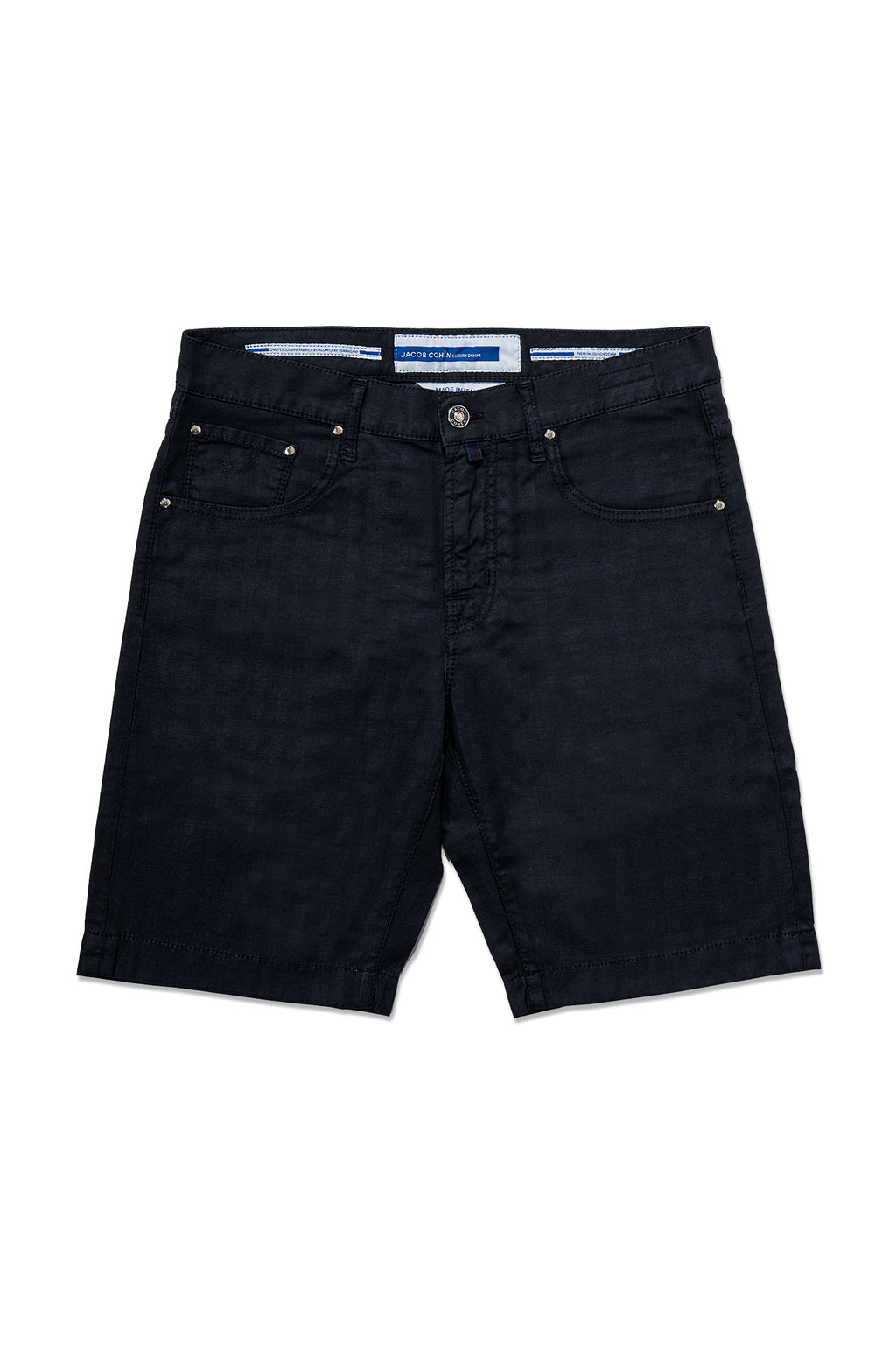 JACOB COHEN | Cotton & Linen Shorts | Navy