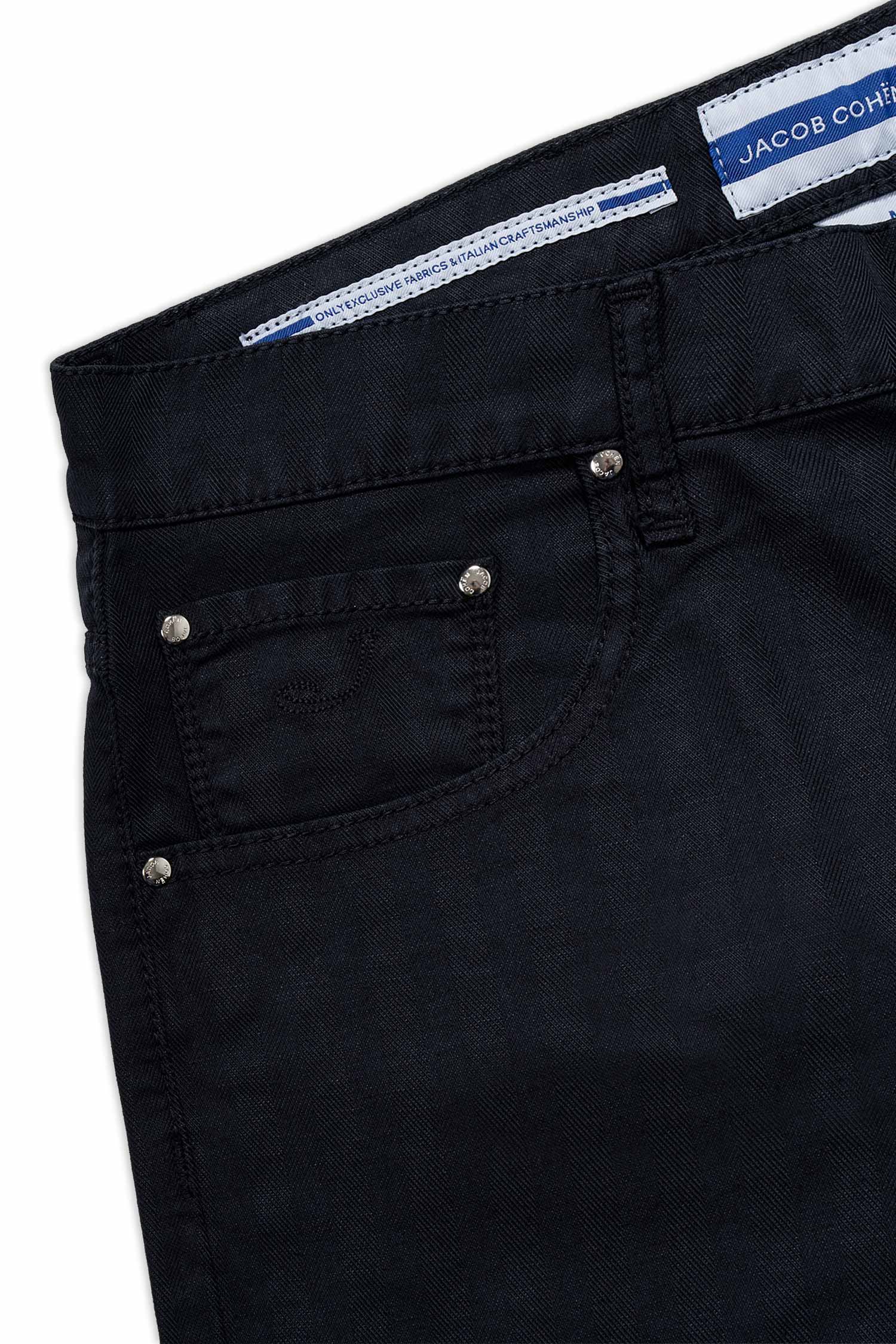 JACOB COHEN | Cotton & Linen Shorts | Navy