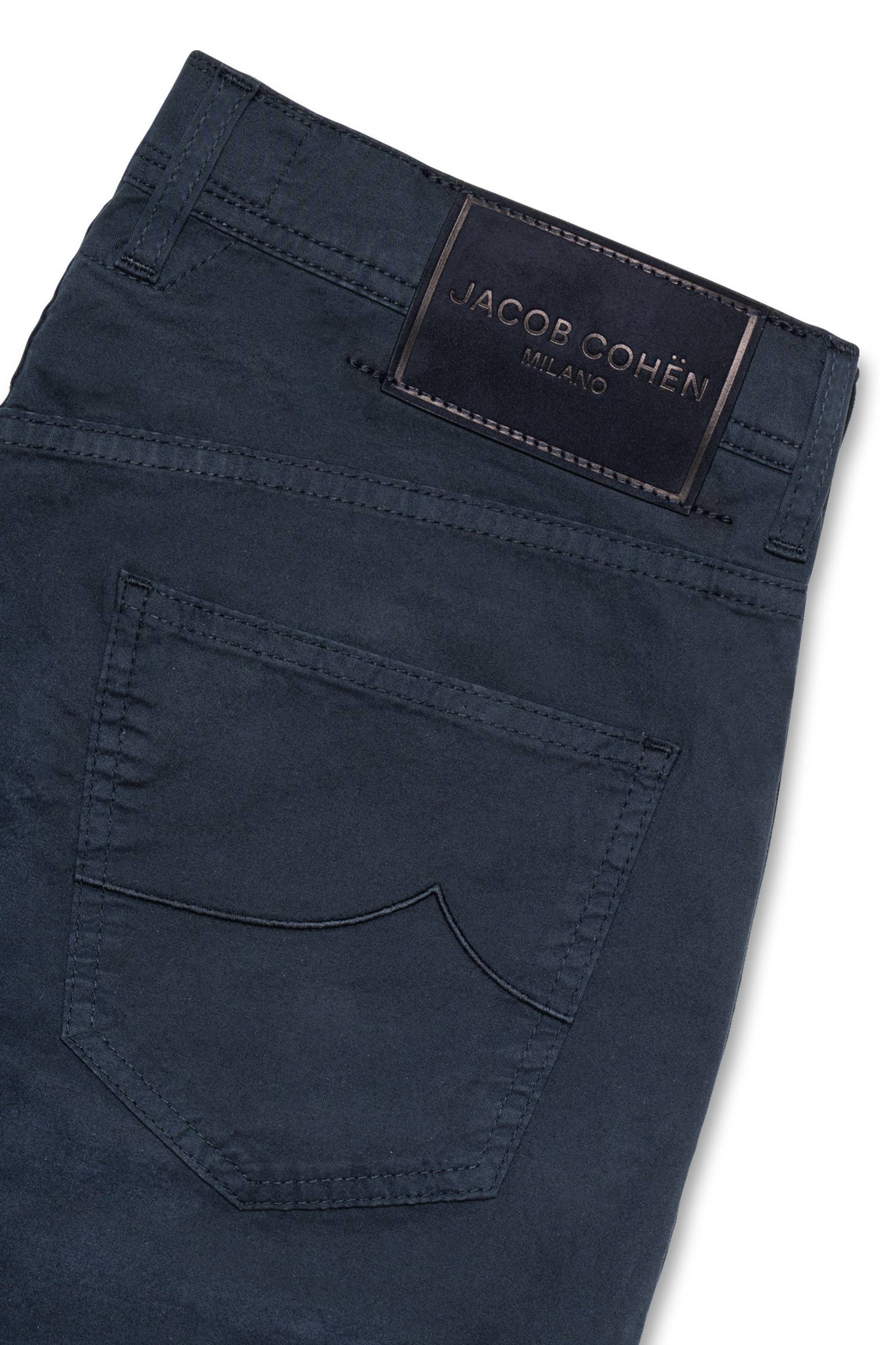 JACOB COHEN | Cotton Shorts Suede Label | Navy