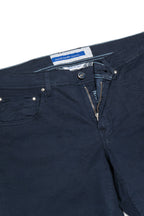JACOB COHEN | Cotton Shorts Suede Label | Navy