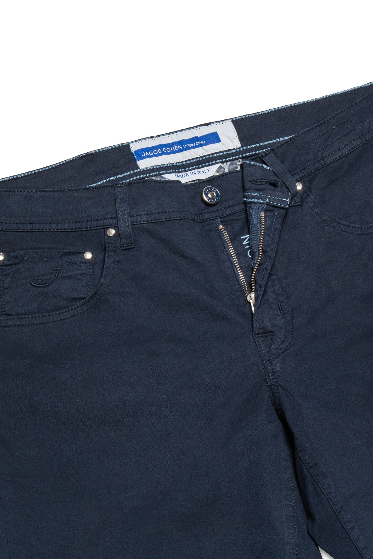 JACOB COHEN | Cotton Shorts Suede Label | Navy