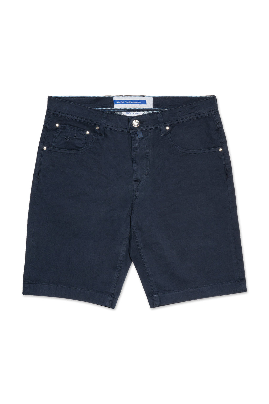 JACOB COHEN | Cotton Shorts Suede Label | Navy