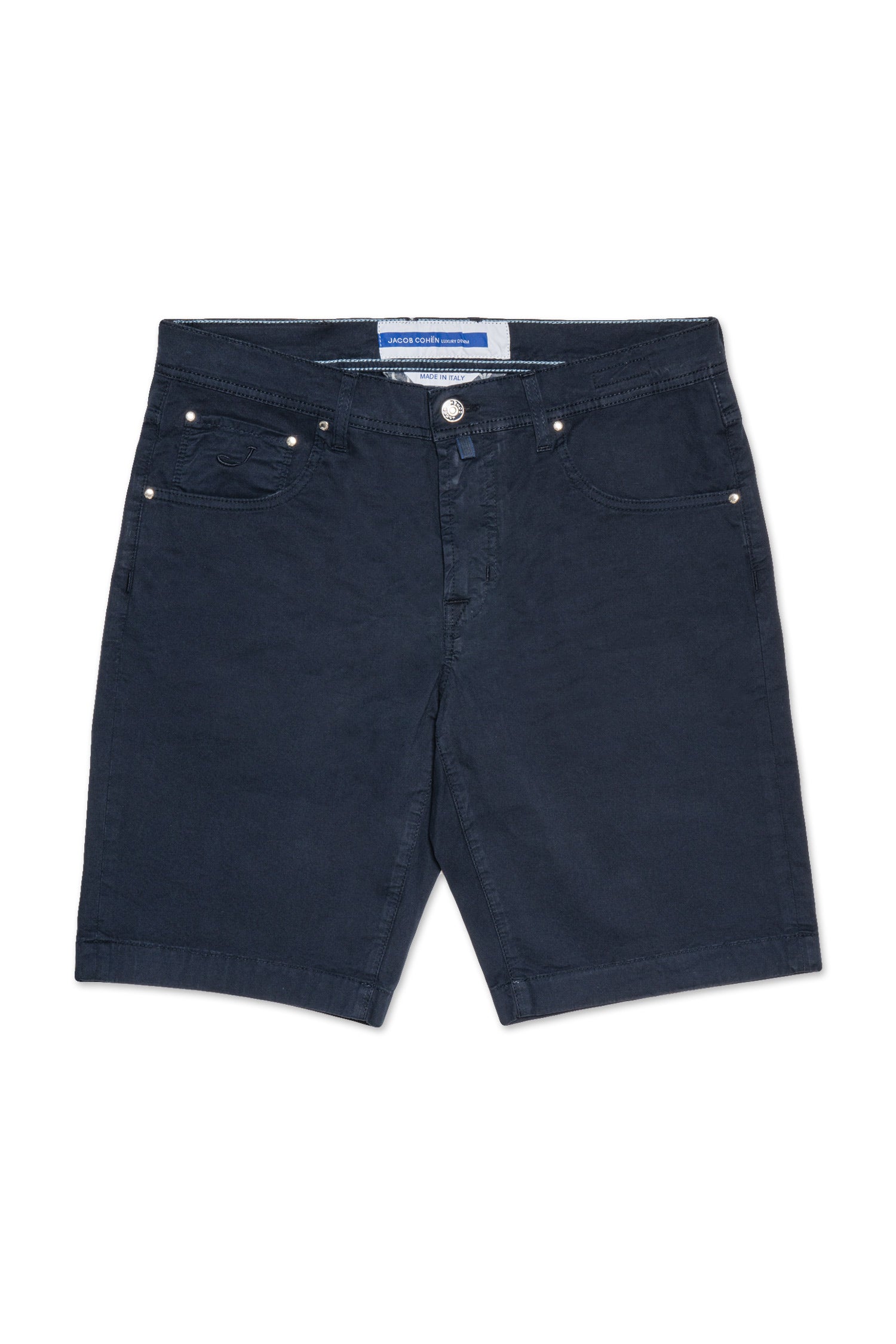 JACOB COHEN | Cotton Shorts Suede Label | Navy
