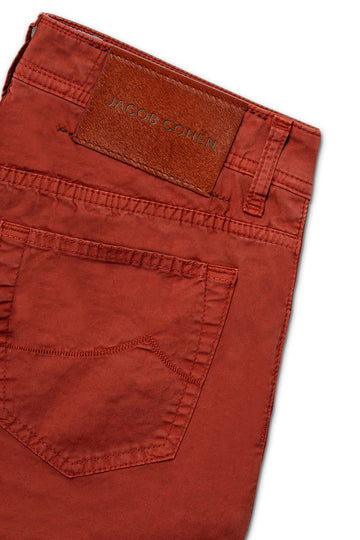 Jacob Cohen Red Bard Cotton Jeans