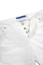 JACOB COHEN | Lou Herringbone Shorts | White