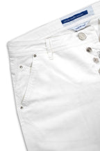 JACOB COHEN | Lou Herringbone Shorts | White