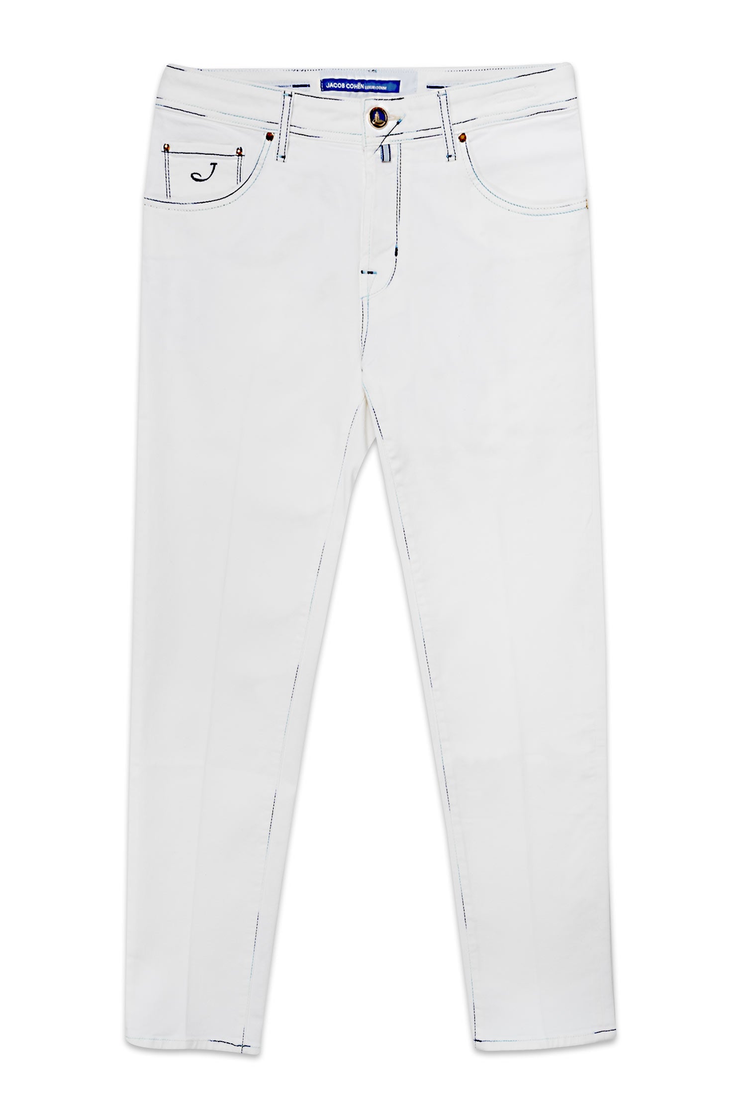 JACOB COHEN | Scott Jeans Blue Stitch | White Denim – Mitchell Ogilvie