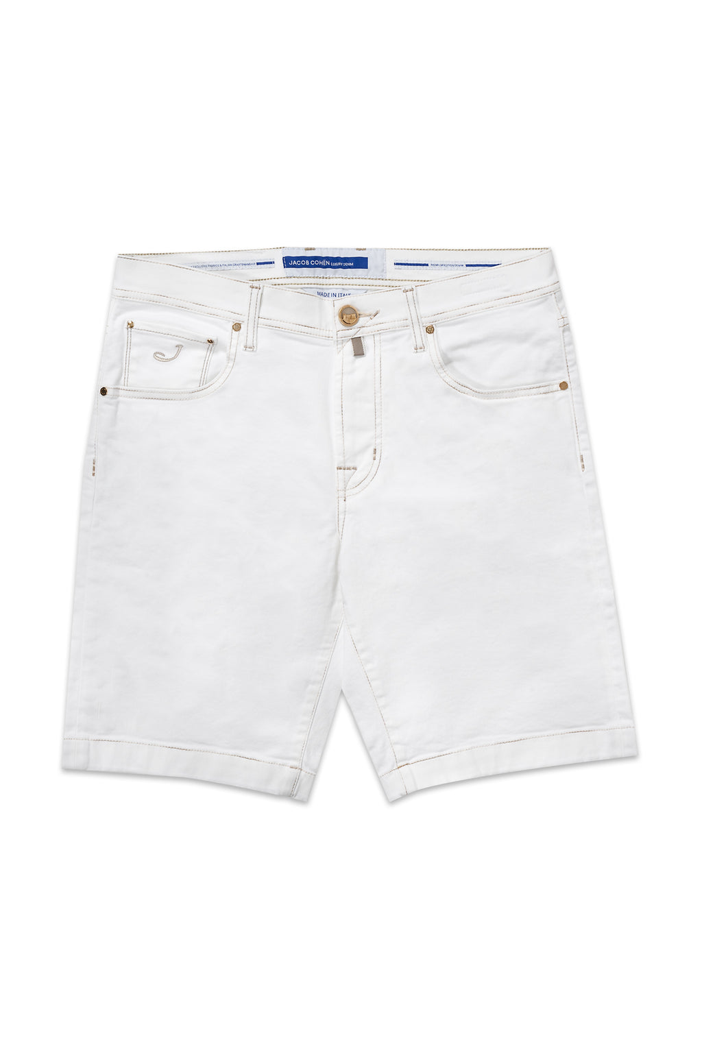 JACOB COHEN | Denim Shorts Naples Label | Off-White
