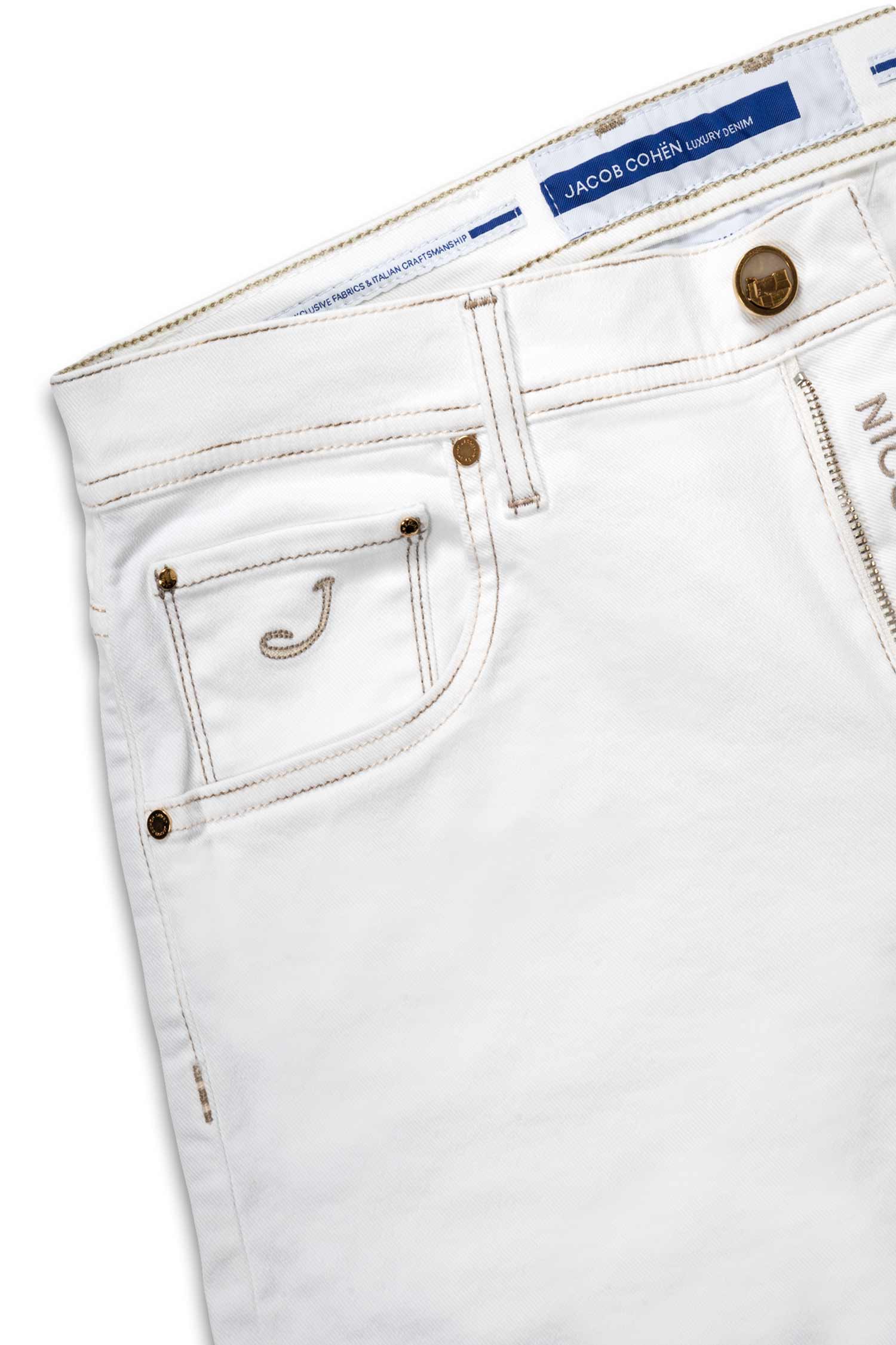 JACOB COHEN | Denim Shorts Naples Label | Off-White