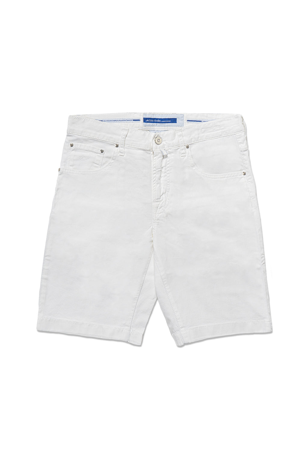 JACOB COHEN | Cotton & Linen Shorts | White