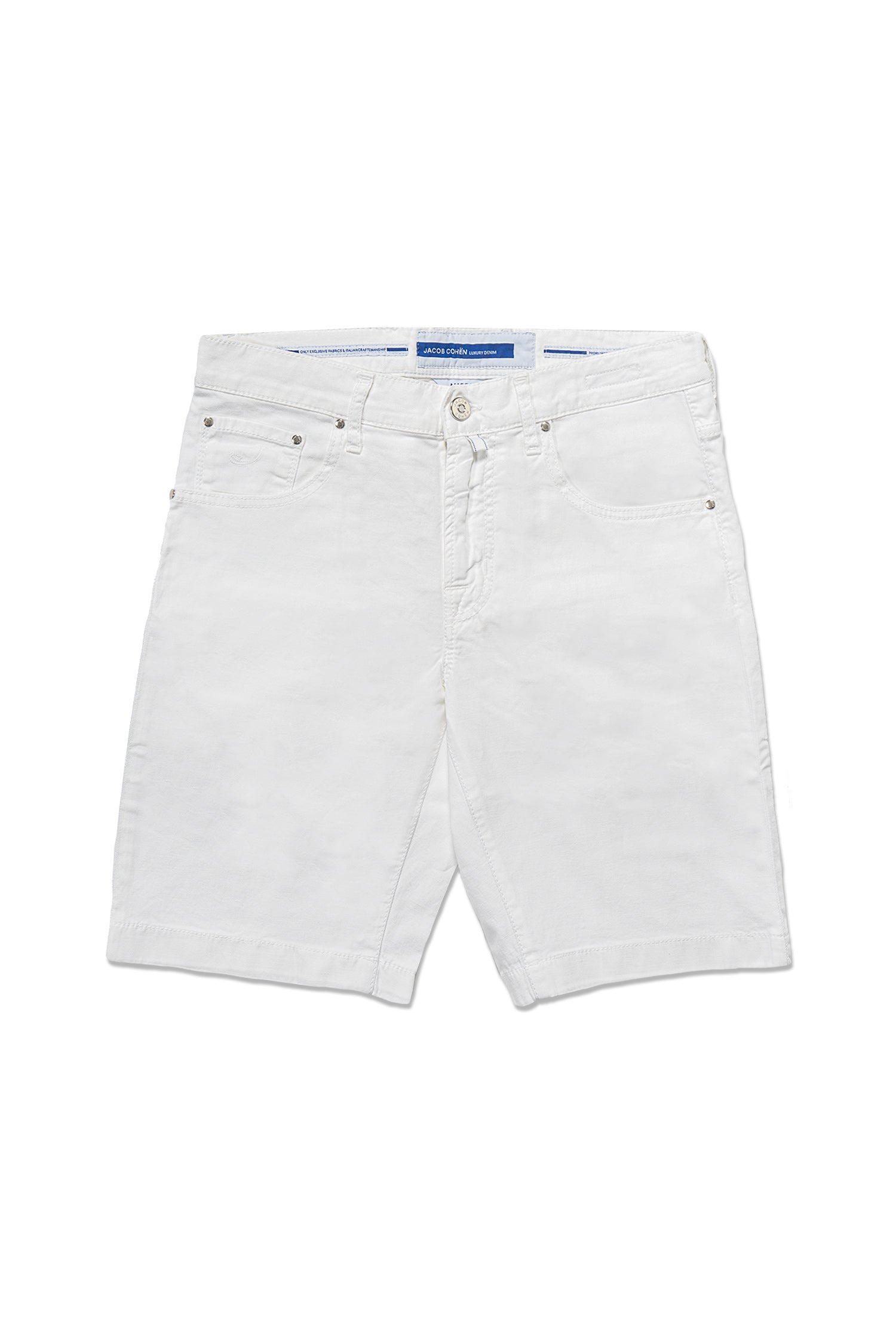 JACOB COHEN | Cotton & Linen Shorts | White
