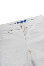 JACOB COHEN | Cotton & Linen Shorts | White