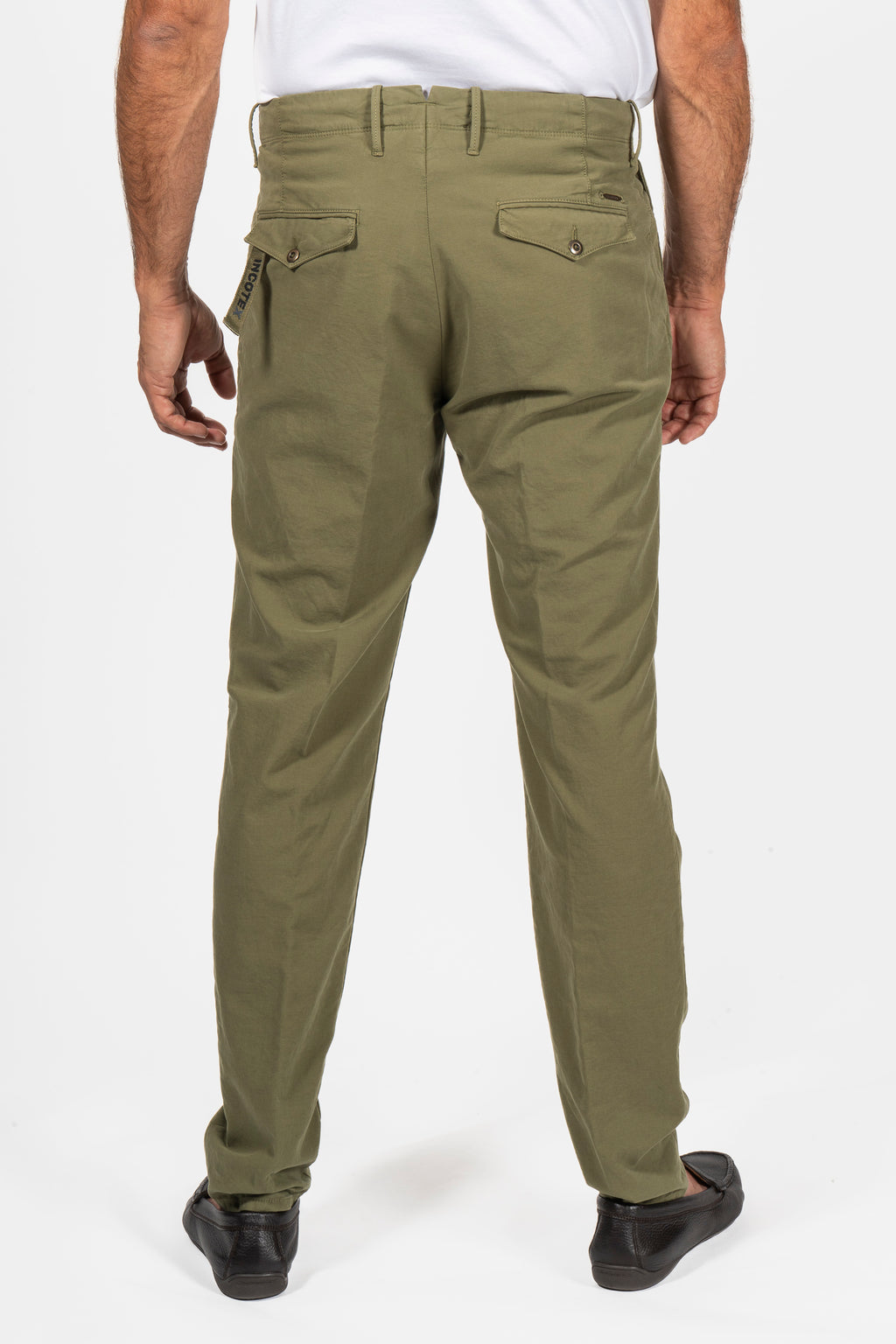 SLOWEAR | 4% Stretch 1 Pleat Chino | Green