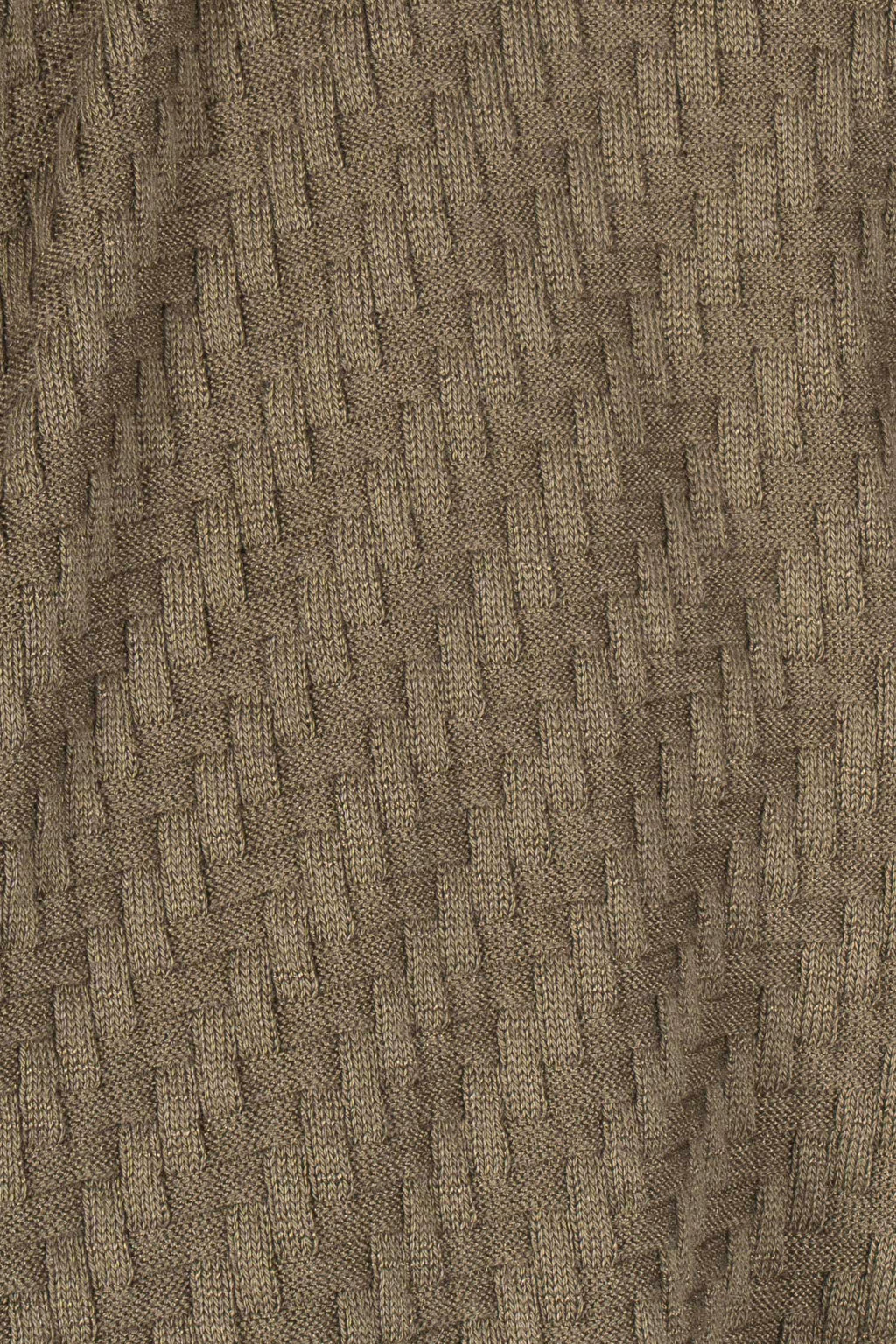 BRIONI | Zip Front Basket Weave Knit | Hunter Green