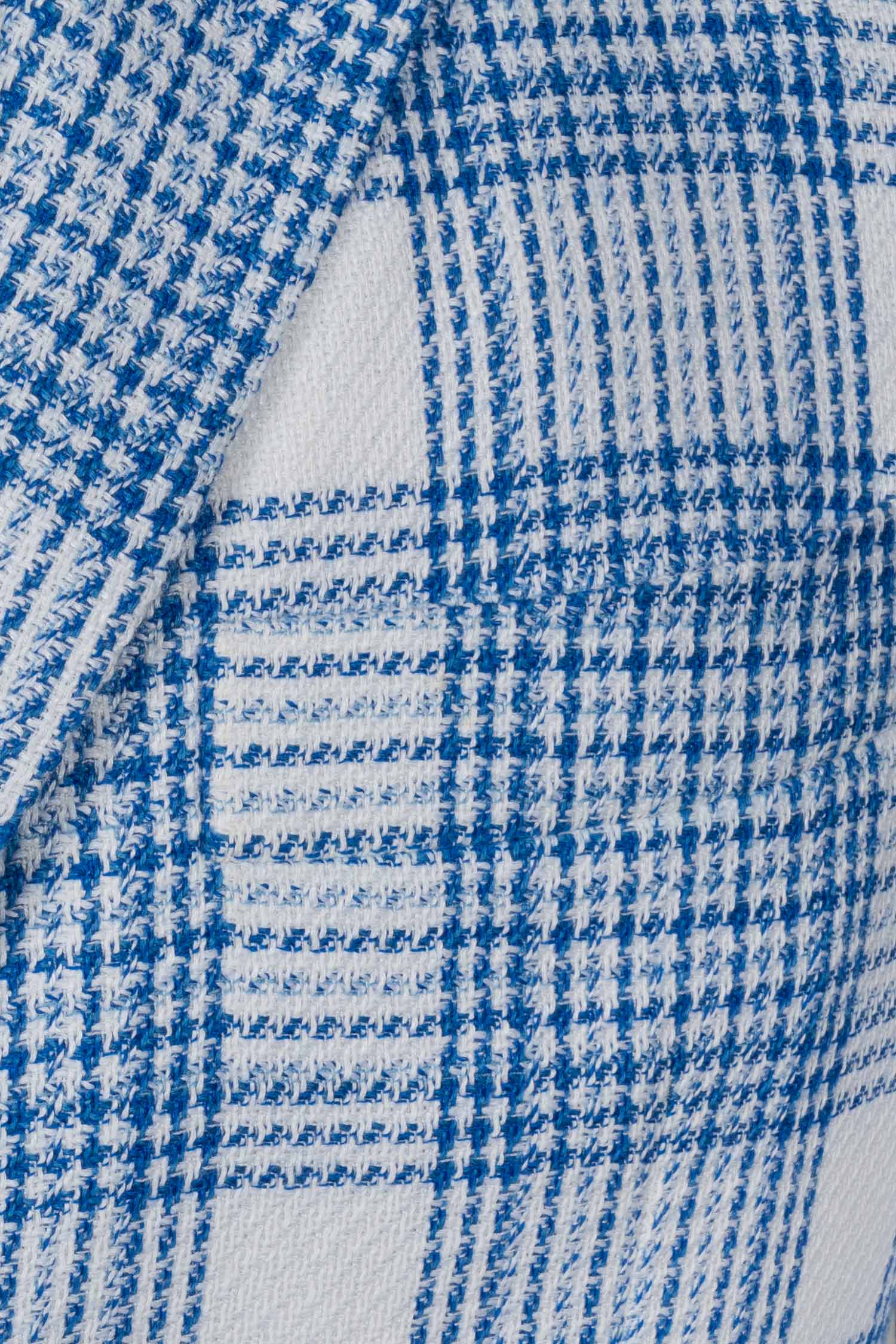 KITON | Multi Check Jacket | Blue & White