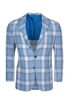KITON | Multi Check Jacket | Blue & White
