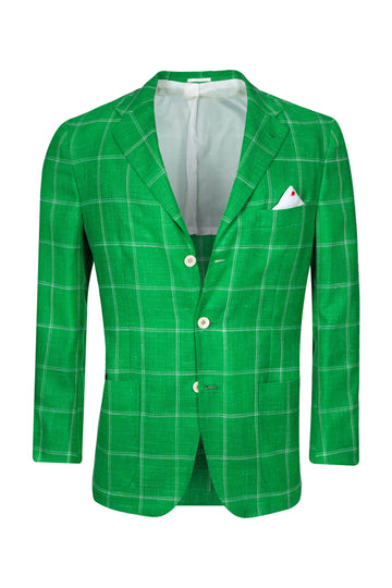 KITON Green Check Jacket