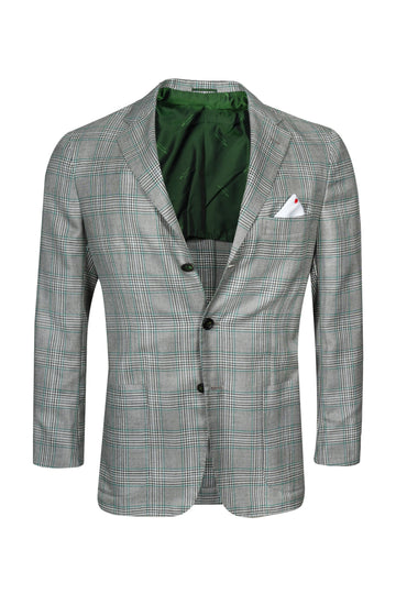 KITON Grey Prince Of Wales Check