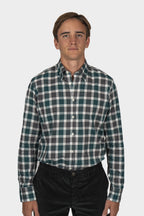 CANALI | Check Shirt | Green & Charcoal