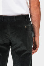 CANALI | Fine Corduroy Chinos | Dark Green