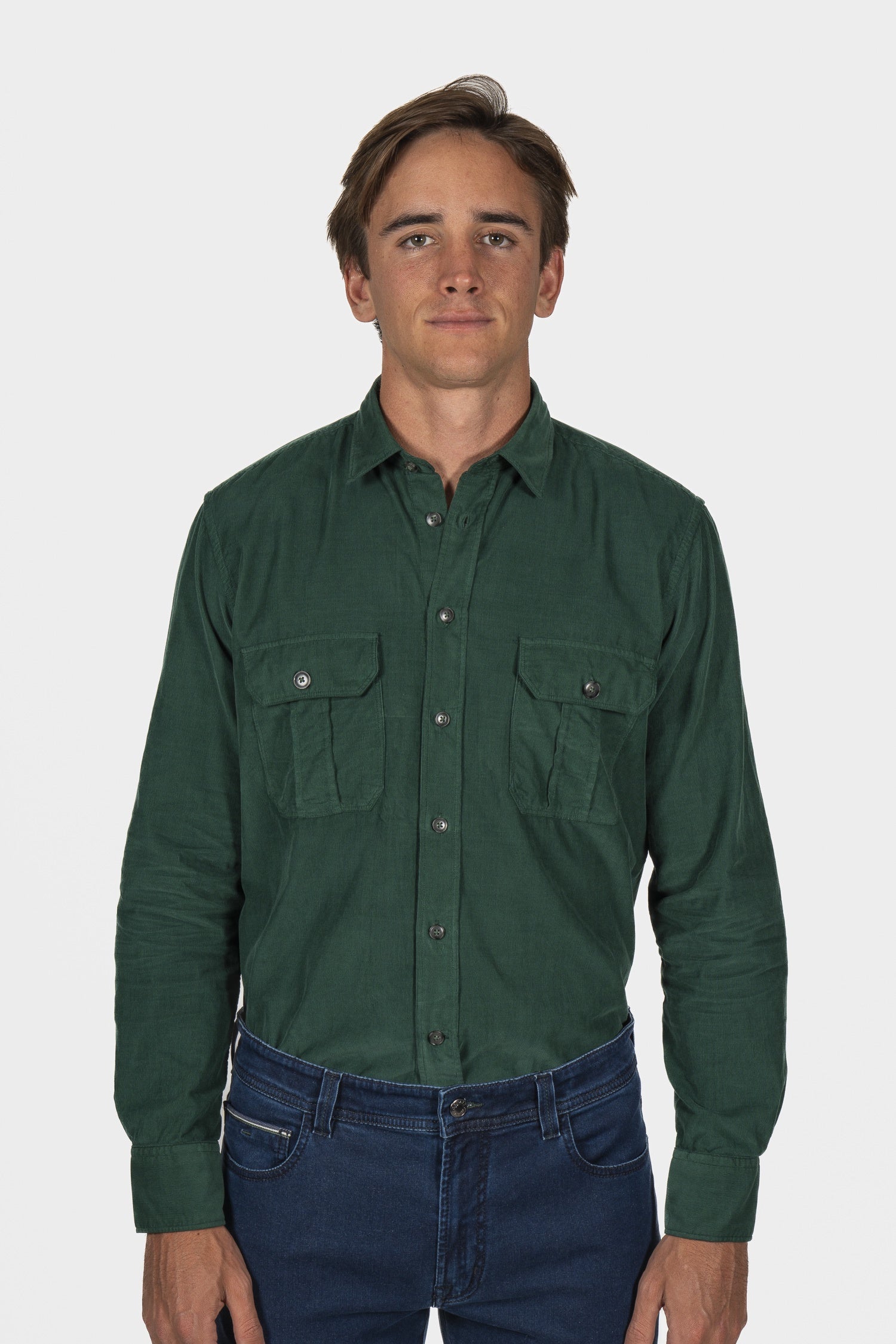 CANALI | Western Overshirt | Bottle Green
