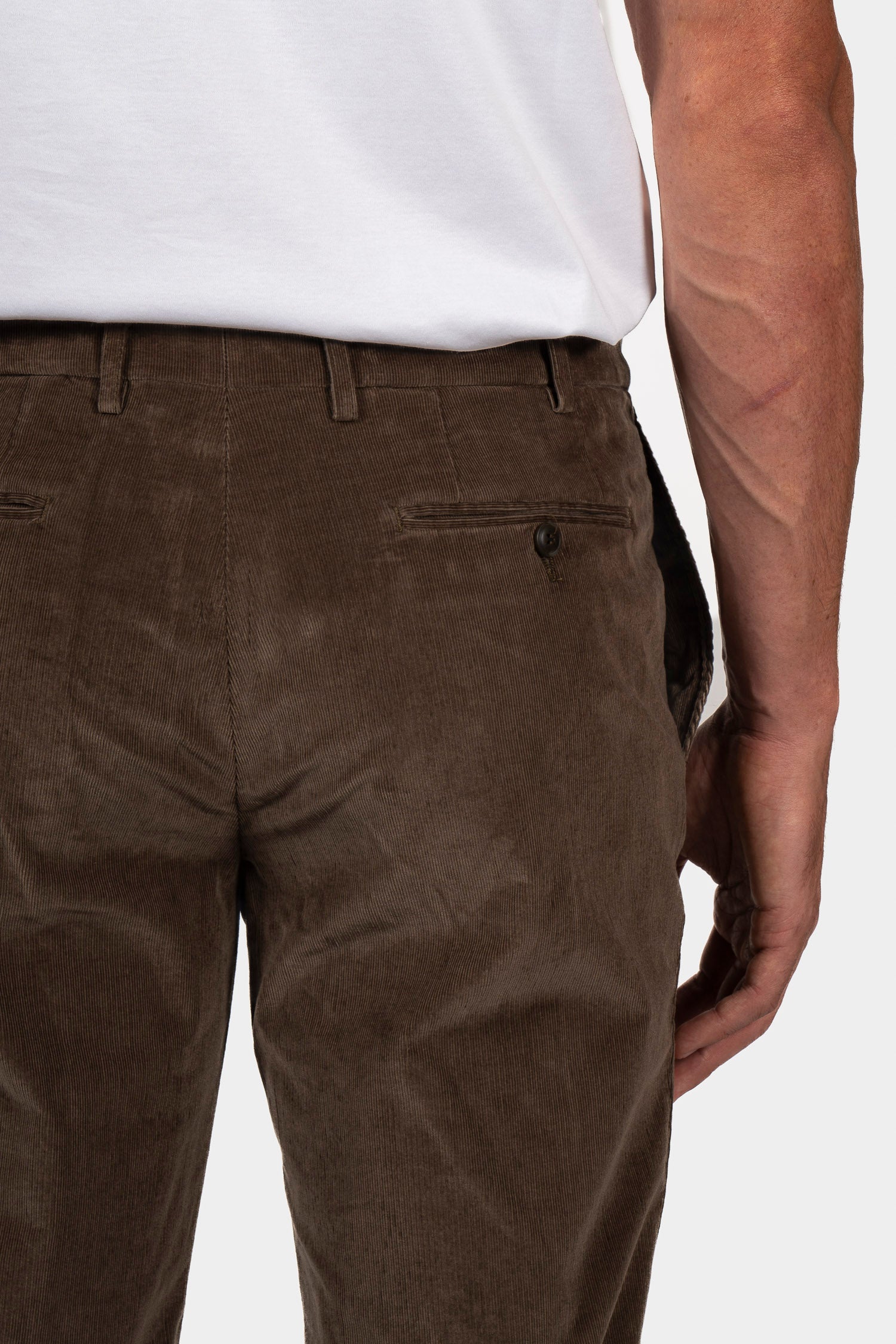 CANALI | Fine Corduroy Chinos | Light Brown