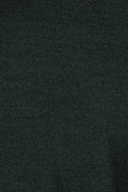 CANALI | Washed Wool-Silk Crew Neck Knit | Dark Green